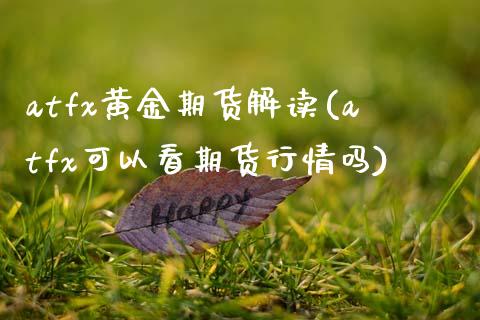 atfx黄金期货解读(atfx可以看期货行情吗)_https://www.zztgc.com_原油期货_第1张