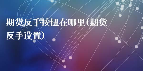 期货反手按钮在哪里(期货反手设置)_https://www.zztgc.com_期货行情_第1张