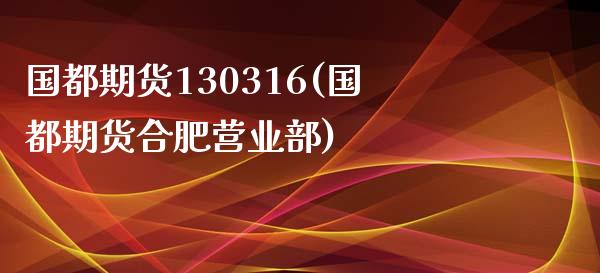 国都期货130316(国都期货合肥营业部)_https://www.zztgc.com_期货入门_第1张