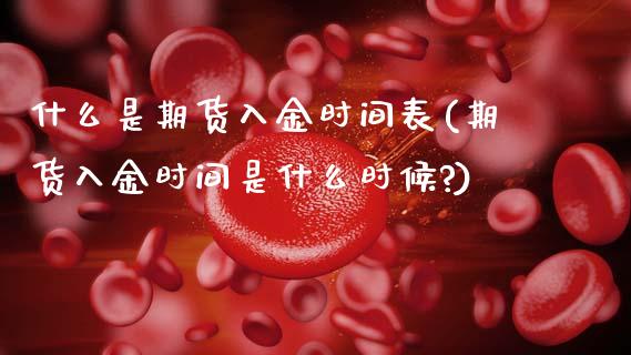 什么是期货入金时间表(期货入金时间是什么时候?)_https://www.zztgc.com_期货行情_第1张