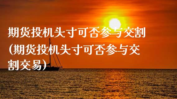 期货投机头寸可否参与交割(期货投机头寸可否参与交割交易)_https://www.zztgc.com_期货入门_第1张