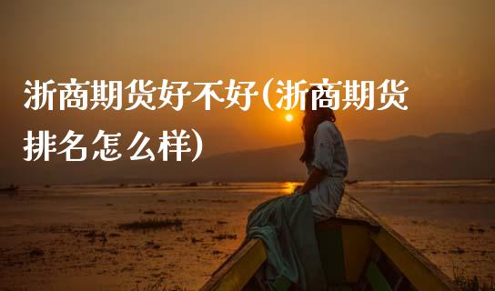 浙商期货好不好(浙商期货排名怎么样)_https://www.zztgc.com_期货入门_第1张