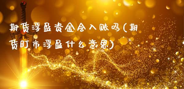 期货浮盈资金会入账吗(期货盯市浮盈什么意思)_https://www.zztgc.com_黄金期货_第1张