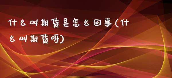 什么叫期货是怎么回事(什么叫期货呀)_https://www.zztgc.com_期货行情_第1张