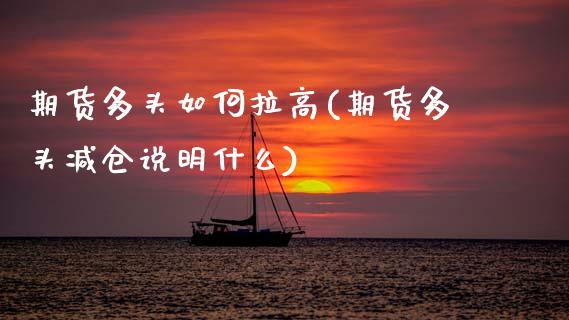 期货多头如何拉高(期货多头减仓说明什么)_https://www.zztgc.com_黄金期货_第1张