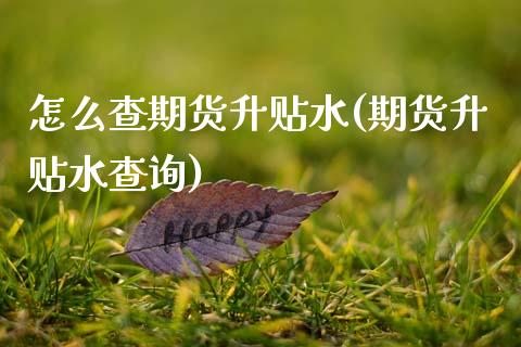 怎么查期货升贴水(期货升贴水查询)_https://www.zztgc.com_期货行情_第1张