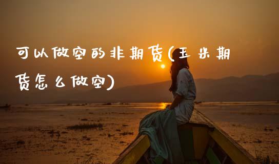 可以做空的非期货(玉米期货怎么做空)_https://www.zztgc.com_期货入门_第1张