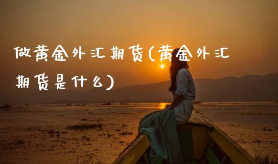 做黄金外汇期货(黄金外汇期货是什么)_https://www.zztgc.com_期货行情_第1张