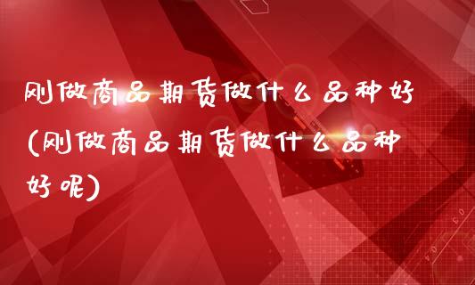 刚做商品期货做什么品种好(刚做商品期货做什么品种好呢)_https://www.zztgc.com_期货入门_第1张