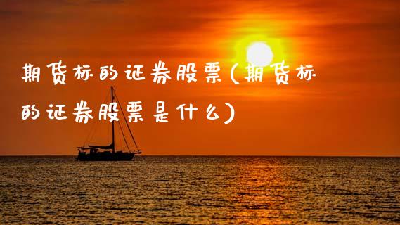 期货标的证券股票(期货标的证券股票是什么)_https://www.zztgc.com_原油期货_第1张