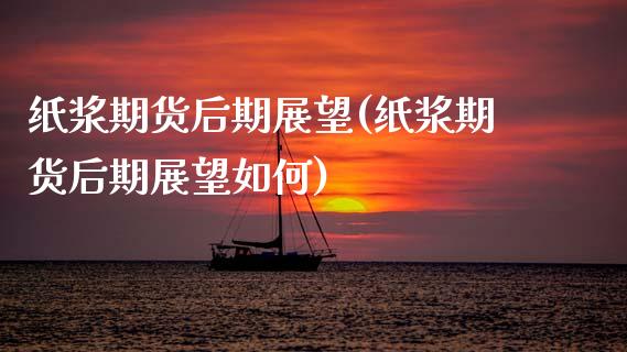 纸浆期货后期展望(纸浆期货后期展望如何)_https://www.zztgc.com_原油期货_第1张