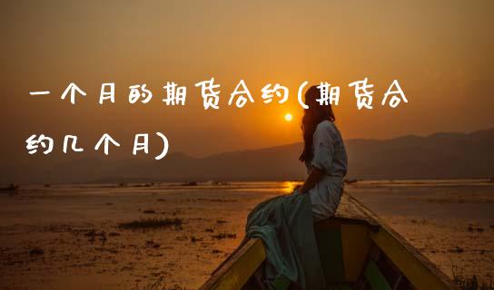 一个月的期货合约(期货合约几个月)_https://www.zztgc.com_黄金期货_第1张