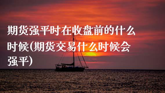 期货强平时在收盘前的什么时候(期货交易什么时候会强平)_https://www.zztgc.com_黄金期货_第1张