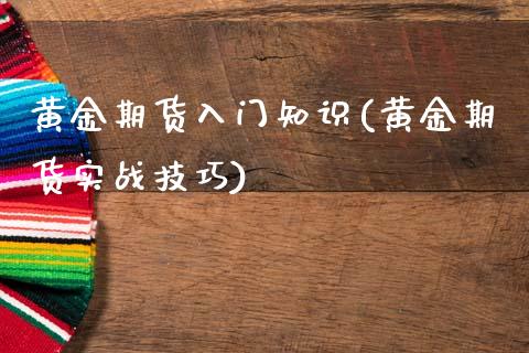 黄金期货入门知识(黄金期货实战技巧)_https://www.zztgc.com_原油期货_第1张