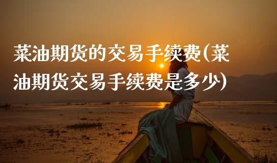菜油期货的交易手续费(菜油期货交易手续费是多少)_https://www.zztgc.com_期货开户_第1张