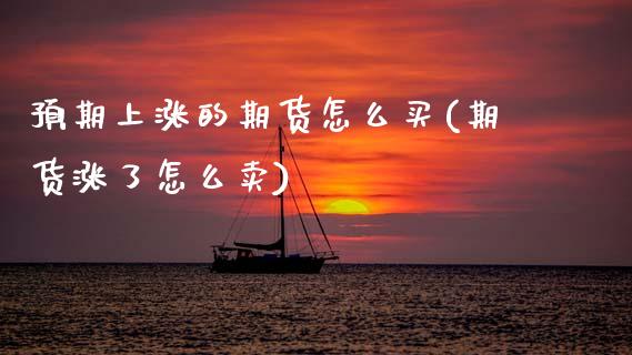 预期上涨的期货怎么买(期货涨了怎么卖)_https://www.zztgc.com_黄金期货_第1张