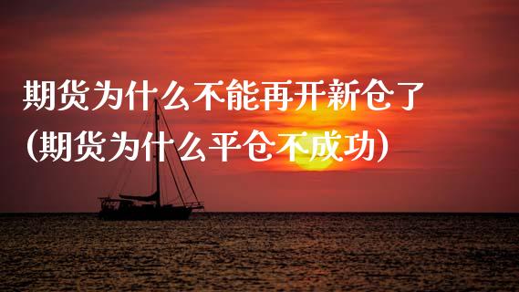 期货为什么不能再开新仓了(期货为什么平仓不成功)_https://www.zztgc.com_期货行情_第1张