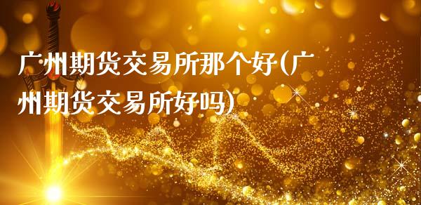 广州期货交易所那个好(广州期货交易所好吗)_https://www.zztgc.com_期货入门_第1张