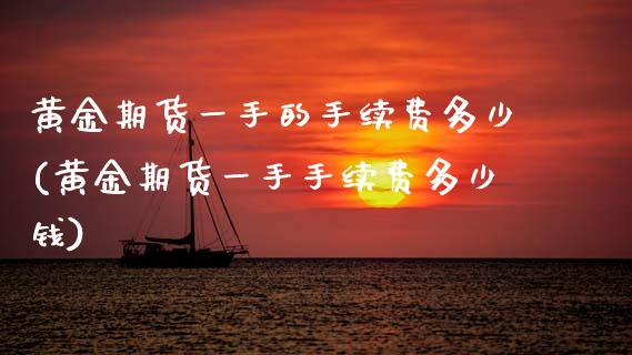 黄金期货一手的手续费多少(黄金期货一手手续费多少钱)_https://www.zztgc.com_期货入门_第1张
