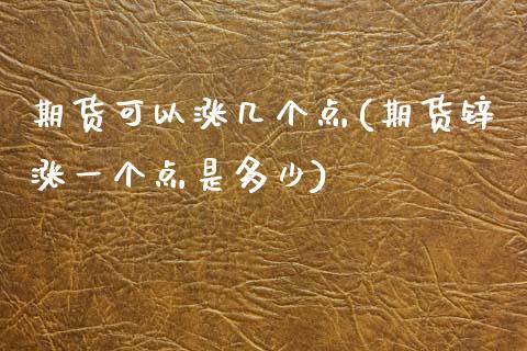 期货可以涨几个点(期货锌涨一个点是多少)_https://www.zztgc.com_黄金期货_第1张