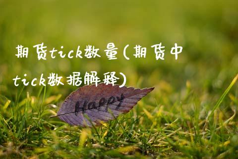 期货tick数量(期货中tick数据解释)_https://www.zztgc.com_期货直播_第1张
