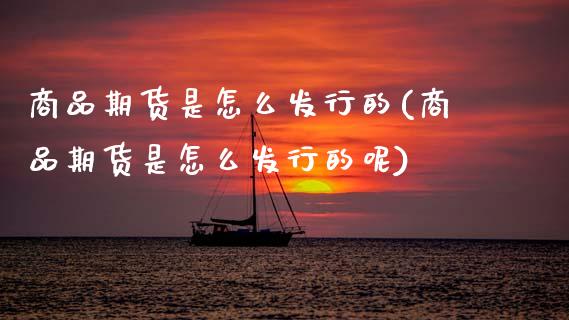 商品期货是怎么发行的(商品期货是怎么发行的呢)_https://www.zztgc.com_原油期货_第1张