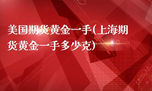 美国期货黄金一手(上海期货黄金一手多少克)_https://www.zztgc.com_黄金期货_第1张