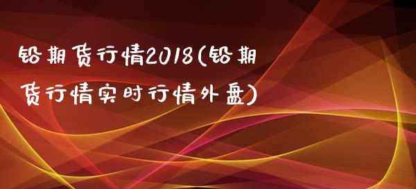 铅期货行情2018(铅期货行情实时行情外盘)_https://www.zztgc.com_期货行情_第1张