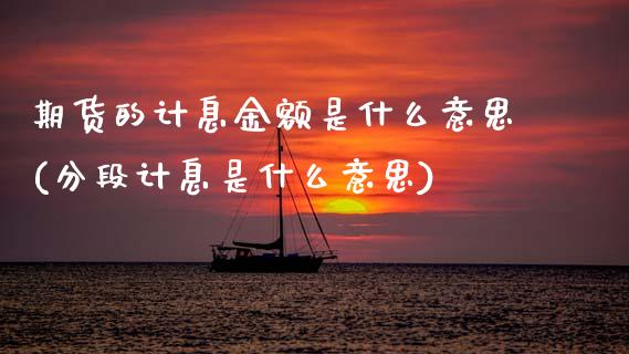 期货的计息金额是什么意思(分段计息是什么意思)_https://www.zztgc.com_期货入门_第1张