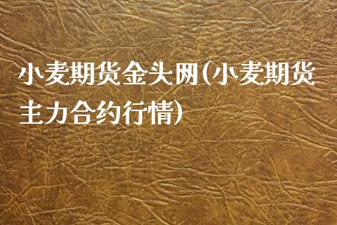 小麦期货金头网(小麦期货主力合约行情)_https://www.zztgc.com_期货开户_第1张