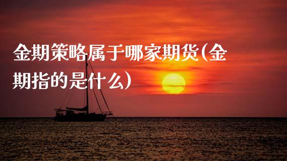 金期策略属于哪家期货(金期指的是什么)_https://www.zztgc.com_期货入门_第1张