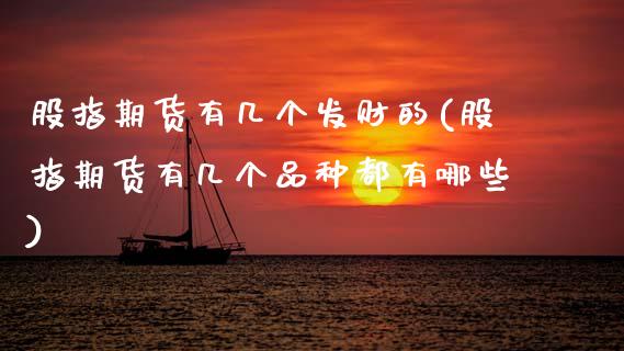 股指期货有几个发财的(股指期货有几个品种都有哪些)_https://www.zztgc.com_黄金期货_第1张