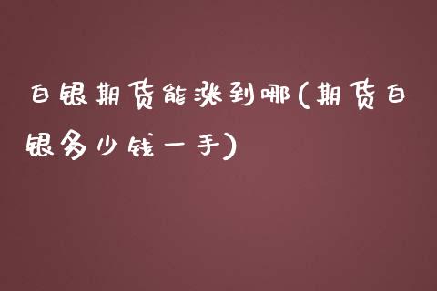 白银期货能涨到哪(期货白银多少钱一手)_https://www.zztgc.com_黄金期货_第1张