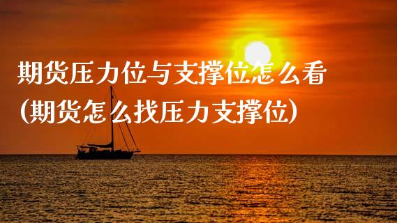 期货压力位与支撑位怎么看(期货怎么找压力支撑位)_https://www.zztgc.com_期货入门_第1张