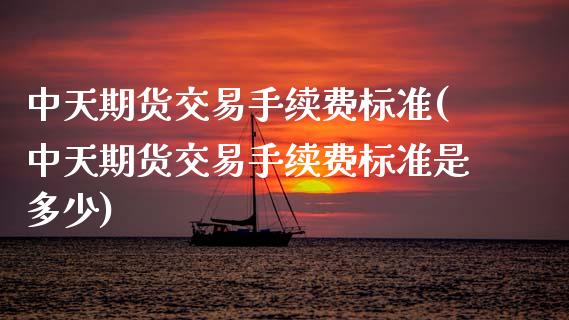 中天期货交易手续费标准(中天期货交易手续费标准是多少)_https://www.zztgc.com_期货直播_第1张