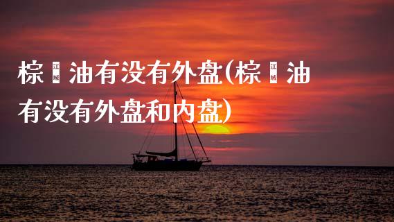 棕榈油有没有外盘(棕榈油有没有外盘和内盘)_https://www.zztgc.com_原油期货_第1张