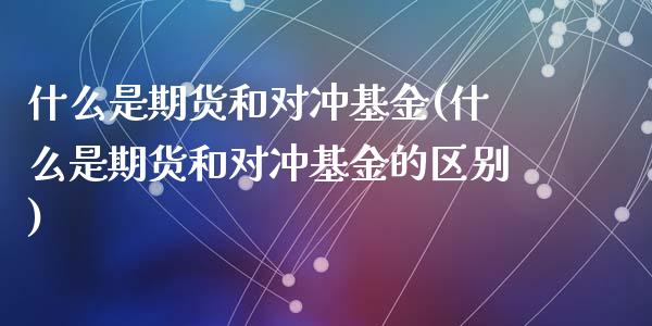 什么是期货和对冲基金(什么是期货和对冲基金的区别)_https://www.zztgc.com_期货行情_第1张