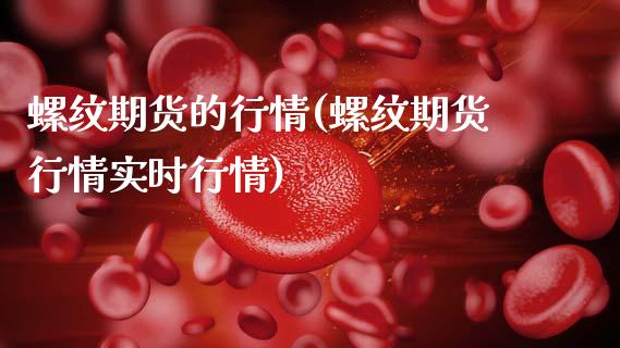 螺纹期货的行情(螺纹期货行情实时行情)_https://www.zztgc.com_原油期货_第1张