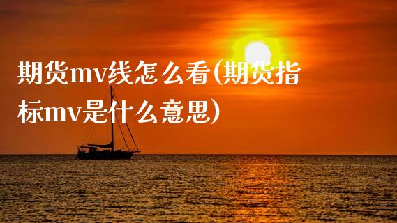 期货mv线怎么看(期货指标mv是什么意思)_https://www.zztgc.com_期货直播_第1张