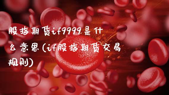 股指期货if9999是什么意思(if股指期货交易规则)_https://www.zztgc.com_期货入门_第1张