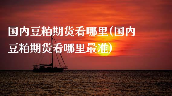 国内豆粕期货看哪里(国内豆粕期货看哪里最准)_https://www.zztgc.com_黄金期货_第1张