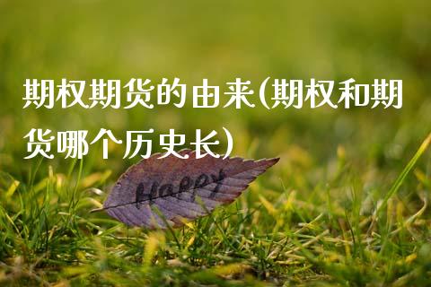 期权期货的由来(期权和期货哪个历史长)_https://www.zztgc.com_期货直播_第1张