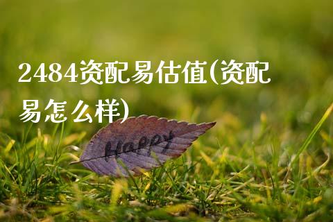 2484资配易估值(资配易怎么样)_https://www.zztgc.com_期货直播_第1张