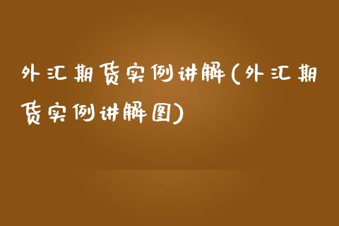 外汇期货实例讲解(外汇期货实例讲解图)_https://www.zztgc.com_黄金期货_第1张