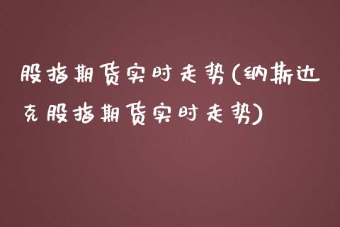 股指期货实时走势(纳斯达克股指期货实时走势)_https://www.zztgc.com_期货行情_第1张