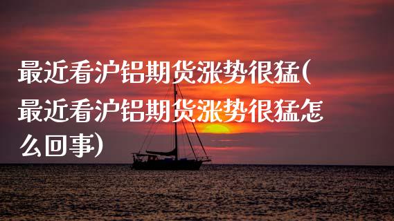 最近看沪铝期货涨势很猛(最近看沪铝期货涨势很猛怎么回事)_https://www.zztgc.com_期货直播_第1张