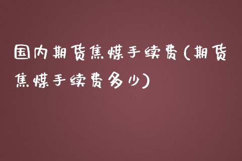 国内期货焦煤手续费(期货焦煤手续费多少)_https://www.zztgc.com_期货行情_第1张