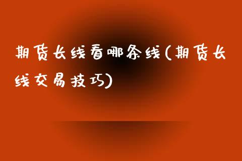 期货长线看哪条线(期货长线交易技巧)_https://www.zztgc.com_期货直播_第1张