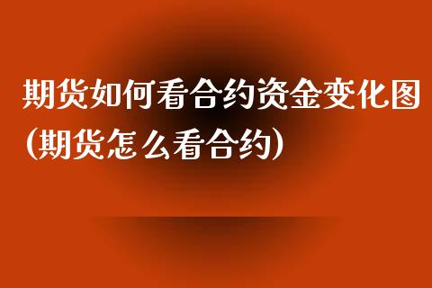 期货如何看合约资金变化图(期货怎么看合约)_https://www.zztgc.com_期货行情_第1张