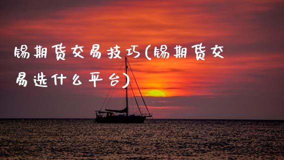 锡期货交易技巧(锡期货交易选什么平台)_https://www.zztgc.com_期货开户_第1张